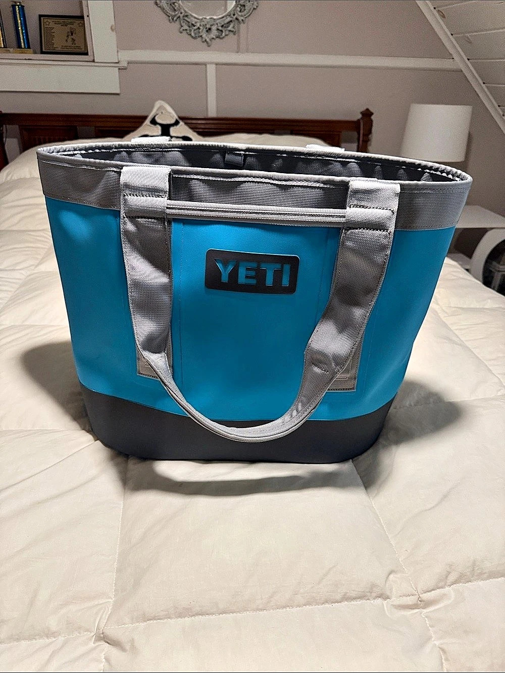 YETI Camino 35 Carryall Tote Bag Blue & Gray